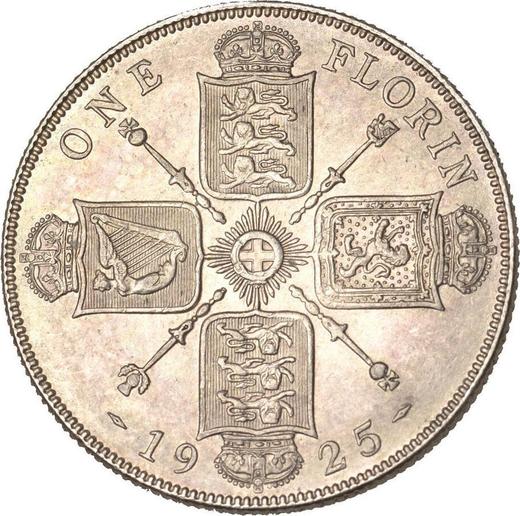 Revers 2 Schilling (Florin) 1925 - Silbermünze Wert - Großbritannien, Georg V