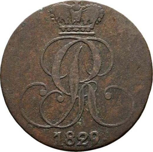 Obverse 1 Pfennig 1829 C - Coin Value - Hanover, George IV