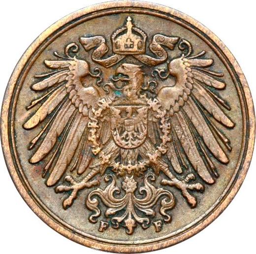 Reverse 1 Pfennig 1915 F "Type 1890-1916" - Coin Value - Germany, German Empire