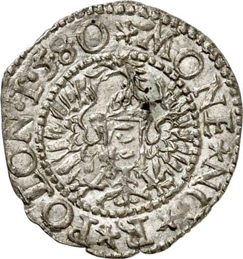 Reverse 1/2 Grosz 1580 - Silver Coin Value - Poland, Stephen Bathory