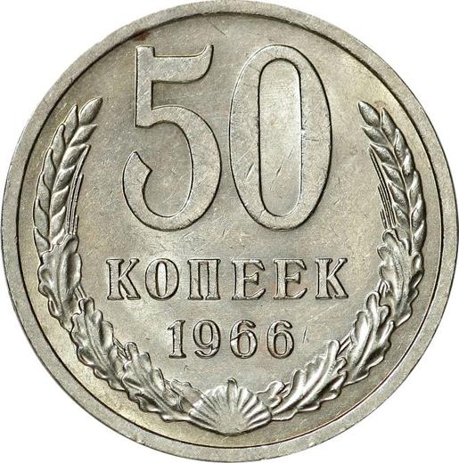 Reverse 50 Kopeks 1966 -  Coin Value - Russia, Soviet Union - USSR