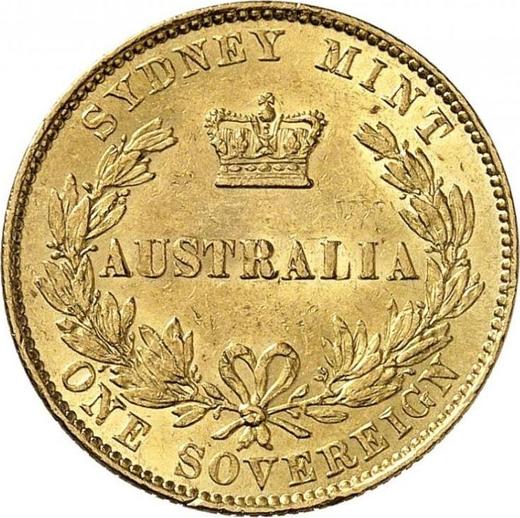 Reverse Sovereign 1865 - Gold Coin Value - Australia, Victoria