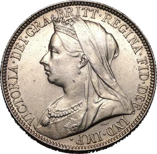 Avers 2 Schilling (Florin) 1897 TB - Silbermünze Wert - Großbritannien, Victoria
