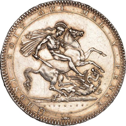 Rewers monety - 1 korona 1818 Rant "LIX" - cena srebrnej monety - Wielka Brytania, Jerzy III