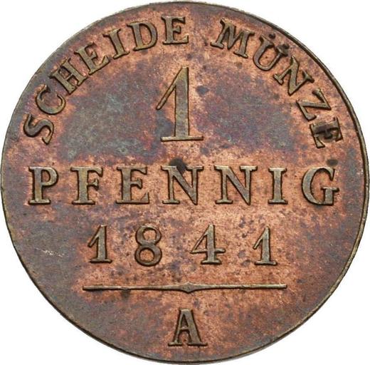 Rewers monety - Ebersdorf 1 fenig 1841 A - cena  monety - Reuss-Schleiz, Henryk LXXII