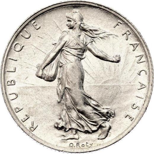 Аверс монеты - 2 франка 1919 года "Сеятель" - цена серебряной монеты - Франция, Третья республика