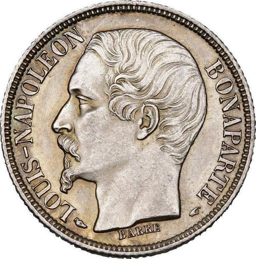 Obverse 1 Franc 1852 A - Silver Coin Value - France, Napoleon III