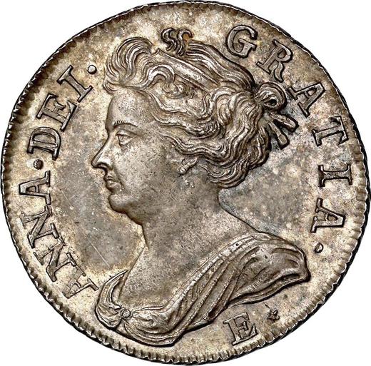 Obverse Shilling 1708 E * "The Edinburgh Portrait" - Silver Coin Value - United Kingdom, Anne