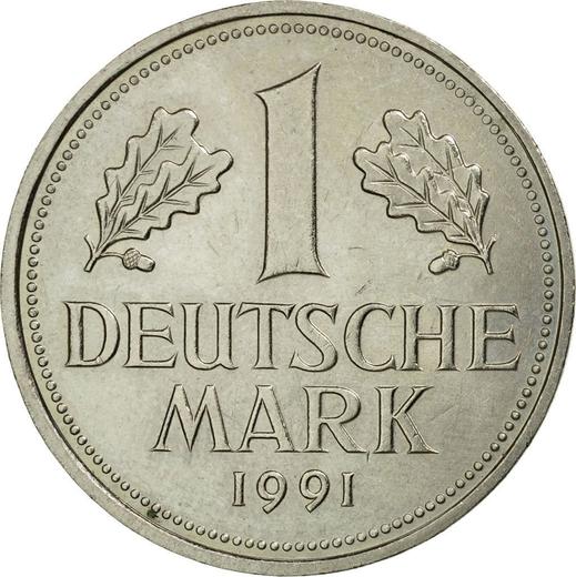 Obverse 1 Mark 1991 G - Coin Value - Germany, FRG