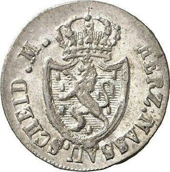 Avers 3 Kreuzer 1812 - Silbermünze Wert - Nassau, Friedrich August