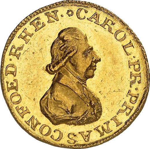 Anverso Ducado 1809 - valor de la moneda de oro - Ratisbona, Karl Theodor von Dalberg