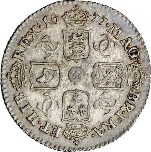 Reverse Sixpence 1677 - Silver Coin Value - United Kingdom, Charles II