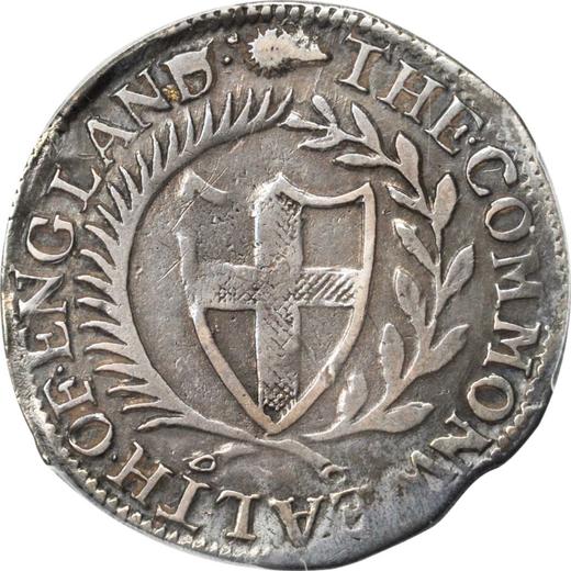 Obverse Shilling 1653 - Silver Coin Value - United Kingdom, Commonwealth