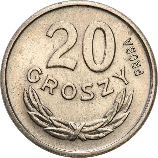 Reverse Pattern 20 Groszy 1963 Nickel - Coin Value - Poland, Peoples Republic