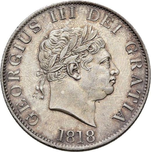 Obverse Halfcrown 1818 "Small head" - Silver Coin Value - United Kingdom, George III