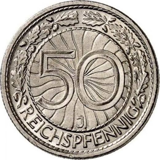 Reverse 50 Reichspfennig 1930 J - Coin Value - Germany, Weimar Republic
