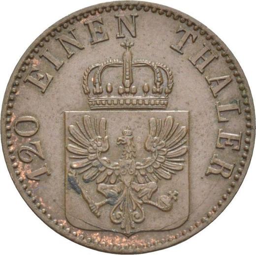 Obverse 3 Pfennig 1864 A - Coin Value - Prussia, William I