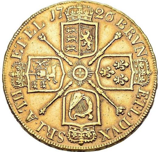 Reverse Five guineas 1726 - Gold Coin Value - United Kingdom, George I