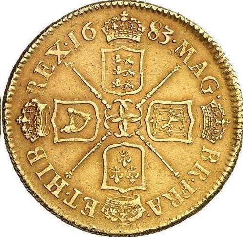 Reverse Two guinea 1683 "Second laureate bust" - Gold Coin Value - United Kingdom, Charles II