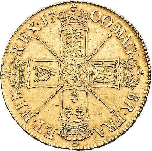 Reverse Five guineas 1700 "First laureated bust" - Gold Coin Value - United Kingdom, William III