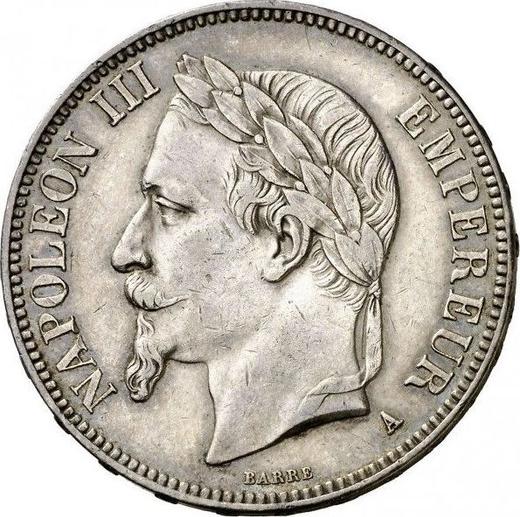 Obverse 5 Francs 1869 A "Type 1861-1870" - Silver Coin Value - France, Napoleon III