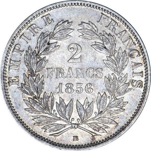 Reverse 2 Francs 1856 BB "Type 1853-1859" - Silver Coin Value - France, Napoleon III