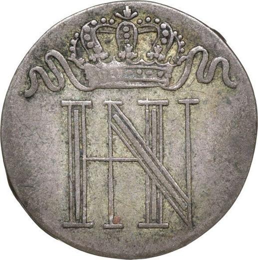 Obverse 1/24 Thaler 1809 F "Crown with ribbons" - Silver Coin Value - Westphalia, Jérôme Napoléon