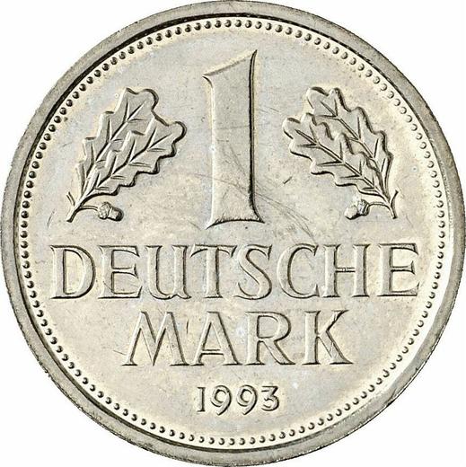 Obverse 1 Mark 1993 G -  Coin Value - Germany, FRG