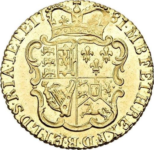 Reverse Half Guinea 1781 "Fourth laureate bust" - Gold Coin Value - United Kingdom, George III