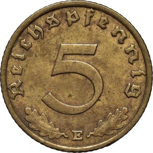 Obverse 5 Reichspfennig 1938 E "Type 1936-1939" -  Coin Value - Germany, Third Reich