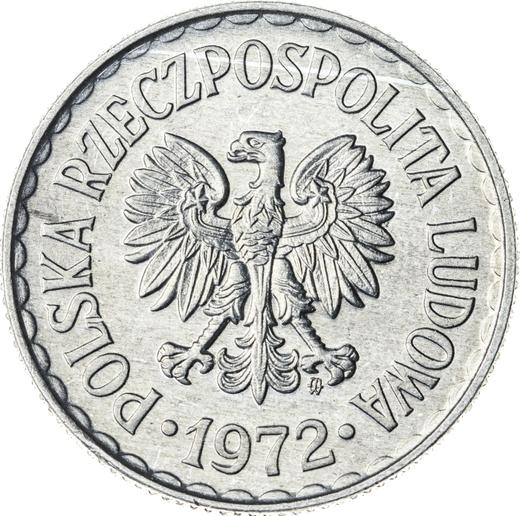 Obverse 1 Zloty 1972 MW -  Coin Value - Poland, Peoples Republic