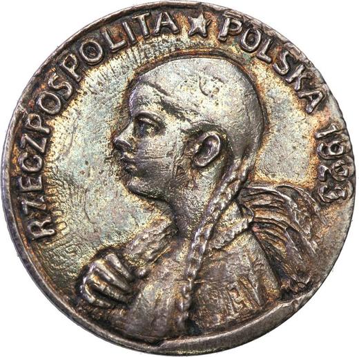 Reverse Pattern 50 Mark 1923 KL Silver - Silver Coin Value - Poland, II Republic