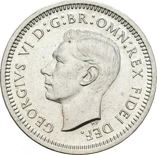 Obverse Threepence 1951 HP "Type 1937-1952" - Silver Coin Value - United Kingdom, George VI