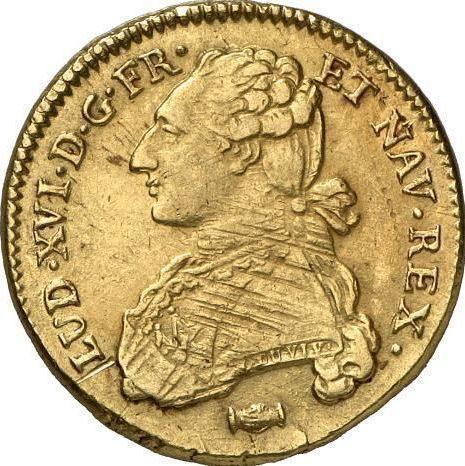 Obverse Double Louis d'Or 1775 K - Gold Coin Value - France, Louis XVI