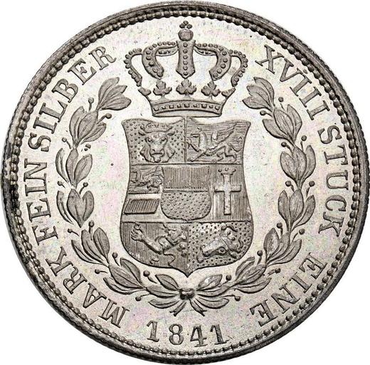 Reverse 2/3 Thaler 1841 - Silver Coin Value - Mecklenburg-Schwerin, Paul Friedrich