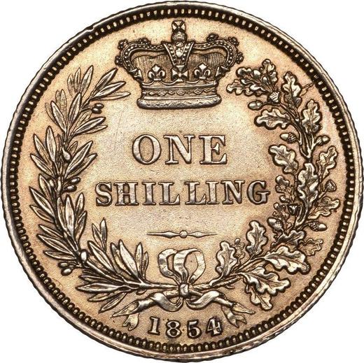 Rewers monety - 1 szeląg 1854 - cena srebrnej monety - Wielka Brytania, Wiktoria