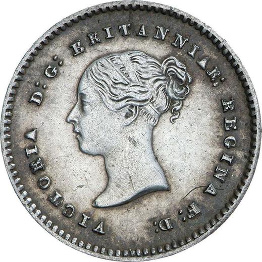 Obverse Twopence 1861 - Silver Coin Value - United Kingdom, Victoria