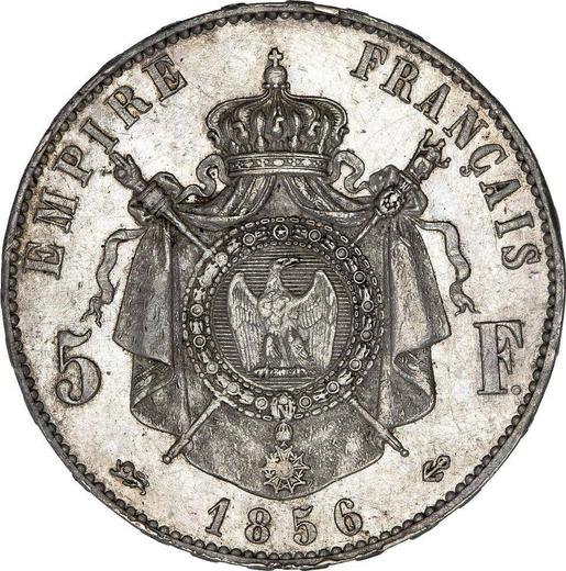 Reverse 5 Francs 1856 D "Type 1854-1859" - Silver Coin Value - France, Napoleon III