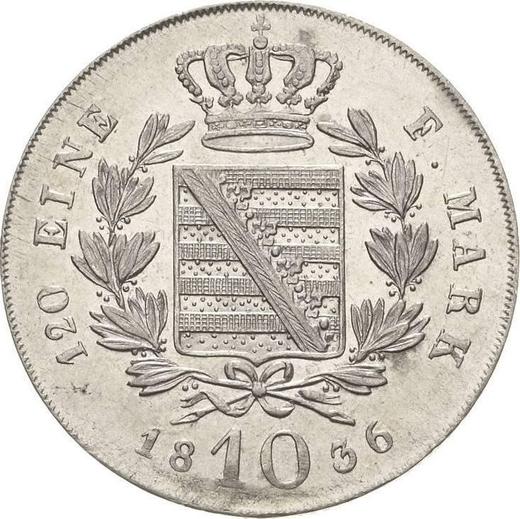 Reverse 10 Kreuzer 1836 - Silver Coin Value - Saxe-Coburg and Gotha, Ernest I