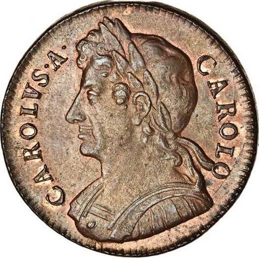Obverse Halfpenny 1673 -  Coin Value - United Kingdom, Charles II