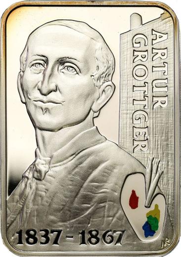 Rewers monety - 20 złotych 2010 MW NR "Artur Grottger" - cena srebrnej monety - Polska, III RP po denominacji