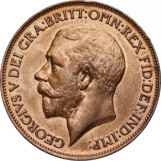 Awers monety - 1/2 pensa 1911 - cena  monety - Wielka Brytania, Jerzy V