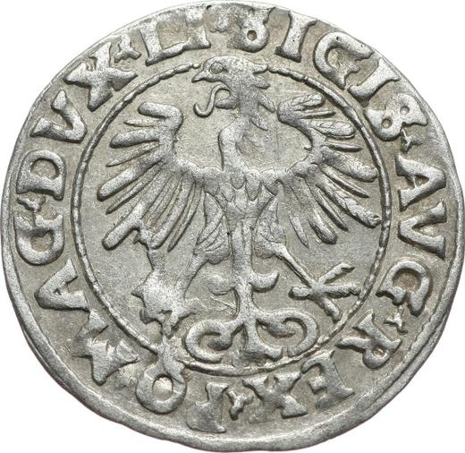 Obverse 1/2 Grosz 1553 "Lithuania" - Silver Coin Value - Poland, Sigismund II Augustus