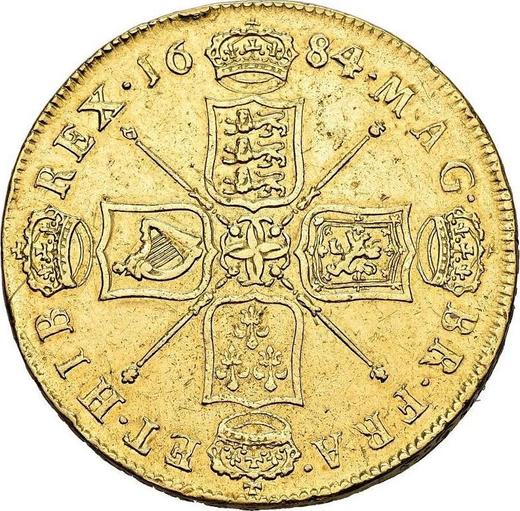 Reverse Five guineas 1684 "Second laureate bust" Elephant and castle - Gold Coin Value - United Kingdom, Charles II