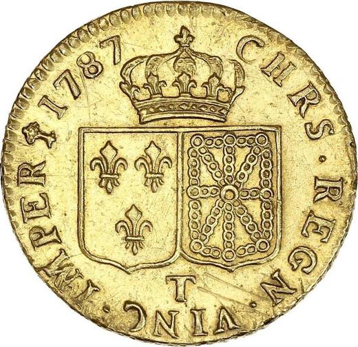 Reverse Louis d'Or 1787 T - Gold Coin Value - France, Louis XVI