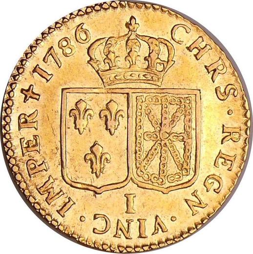 Reverse Louis d'Or 1786 I - Gold Coin Value - France, Louis XVI