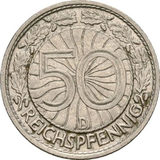Revers 50 Reichspfennig 1928 D - Münze Wert - Deutschland, Weimarer Republik