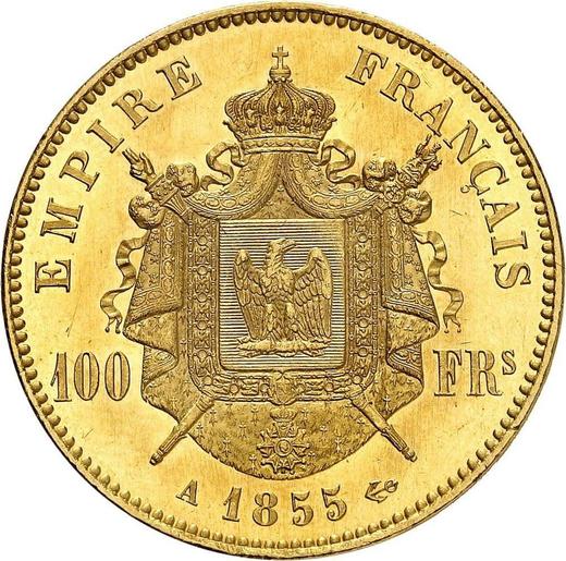 Reverse 100 Francs 1855 A "Type 1855-1860" - Gold Coin Value - France, Napoleon III
