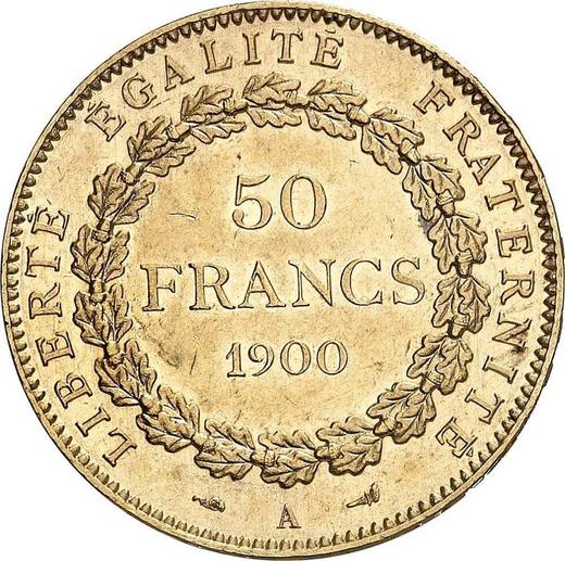 Revers 50 Franken 1900 A "Typ 1878-1904" - Goldmünze Wert - Frankreich, Dritte Republik