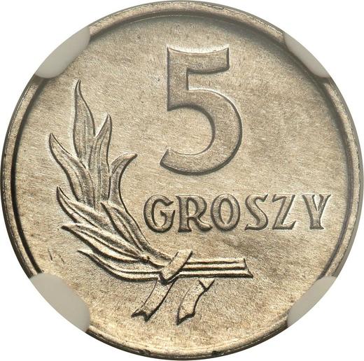 Reverse 5 Groszy 1970 MW - Coin Value - Poland, Peoples Republic